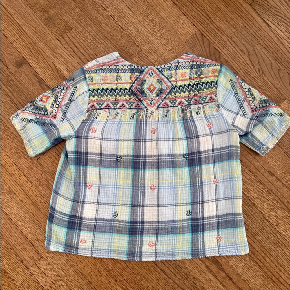 Johnny Was Medium Multicolor Embroidered Blouse - Picture 3 of 3